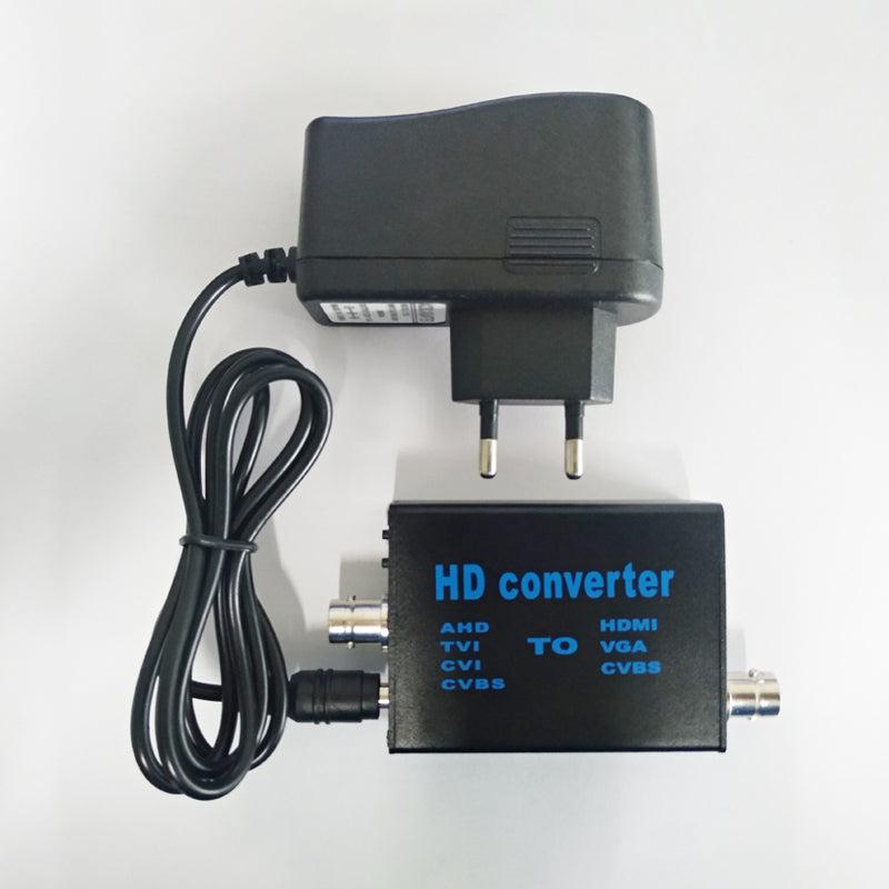 XingZers 4-in-1 Video Converter Package Contents - Includes 12V Power Adapter and User Manual