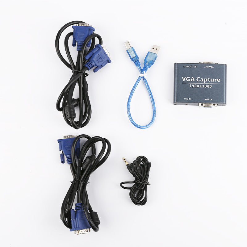 XingZers VGA to USB 3.0 Video Capture Card with Loop Out, 1080P Driver Free for Ultrasound Camera Arcade and Live Streaming