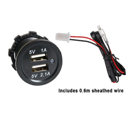 XingZers XZS-VC-A01 Panel Mount Charger rear view showing threaded mounting nut and wiring connection