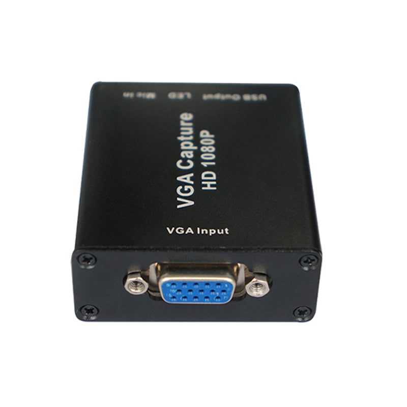 XingZers Capture Card VGA and USB interface close-up, plug and play design