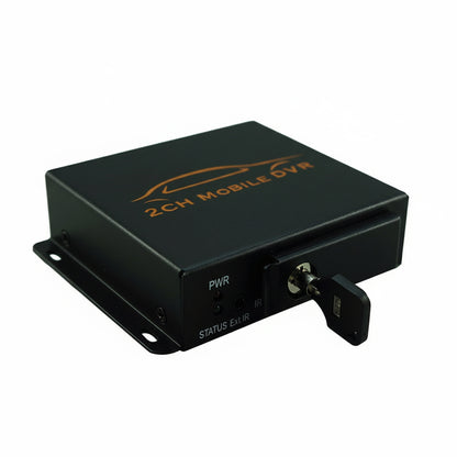 XingZers XZSDR-D2C dual-channel taxi DVR with 256GB SD card support and aviation-grade connectors