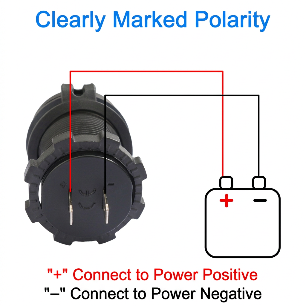 XingZers Dual USB-A Panel Mount Retrofit Charger 12–24V 4.2A with Dual LED Rings for Car, Motorcycle, RV & Boat - 产品详情图 9