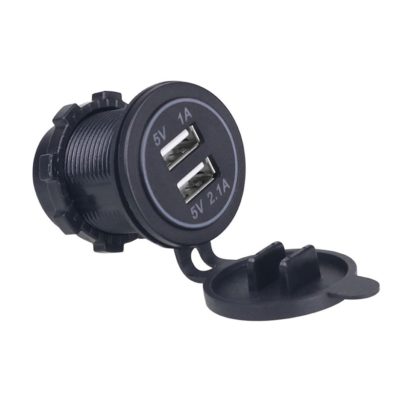 XingZers XZS-VC-A19 Dual USB Car Charger Rear Terminal Connector Wiring View