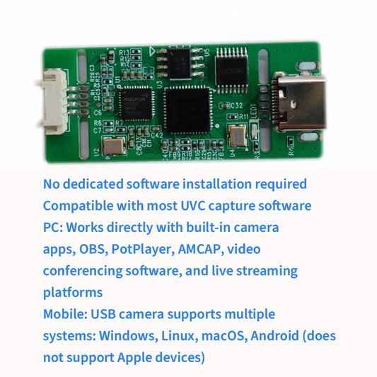 XingZers Compact AHD Video Capture Card PCB Module 1.9cm x 4.5cm for OEM Integration Custom Projects