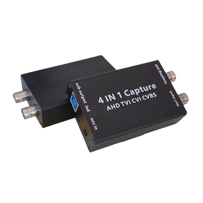 XingZers XZSCC-A2U-4IN1 4-in-1 AHD CVBS TVI CVI to USB 3.0 Video Capture Card, 1080P 30FPS BNC Loop Out Driver-Free UVC for Security Camera Medical Imaging OBS