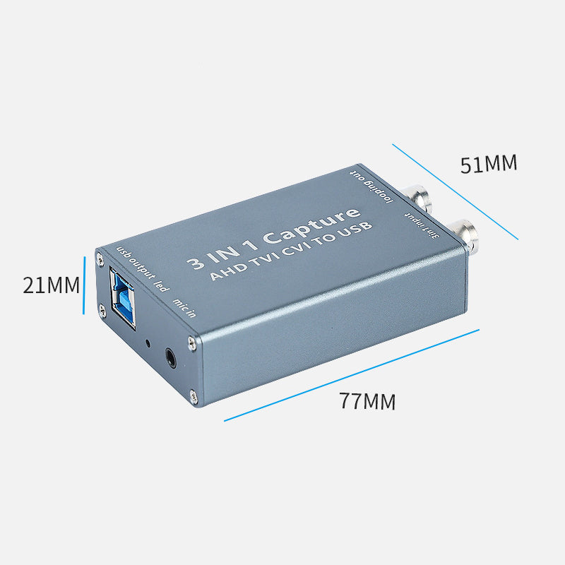 XingZers Video Capture Card Connection Diagram - Easy Setup Guide for AHD TVI CVI to USB Conversion