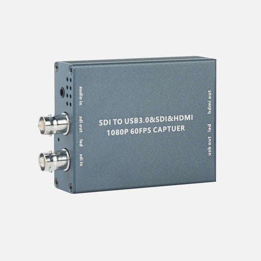 XingZers XZSCC-S2U-2 SDI to USB 3.0 Video Capture Card, 1080P 60FPS SDI HDMI Dual Loop Out, Driver-Free UVC for Broadcast Camera Live Streaming Recording