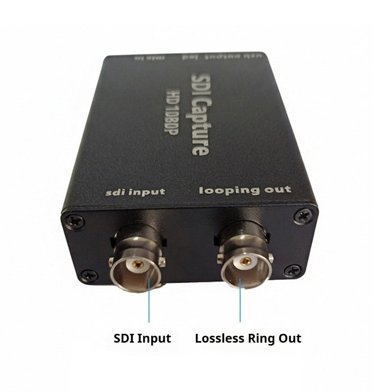 SDI to USB 3.0 Video Capture Card 1080P HD Driver-Free for PC Phone Live Streaming Recording