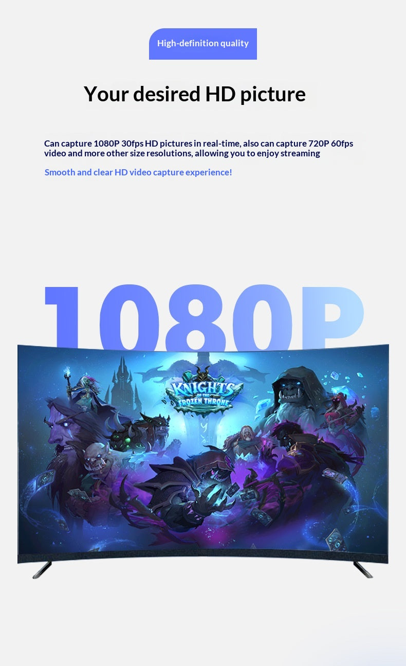 VGA to USB 3.0 Video Capture Card with Loop Out, 1080P 30FPS, Driver Free UVC UAC for Medical Imaging, Industrial Camera and Live Streaming - 产品详情图 4