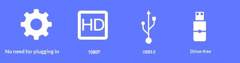 VGA to USB 2.0 Video Capture Card 1080P Driver Free with Audio Input for Medical Imaging Monitoring and Recording - 产品详情图 2