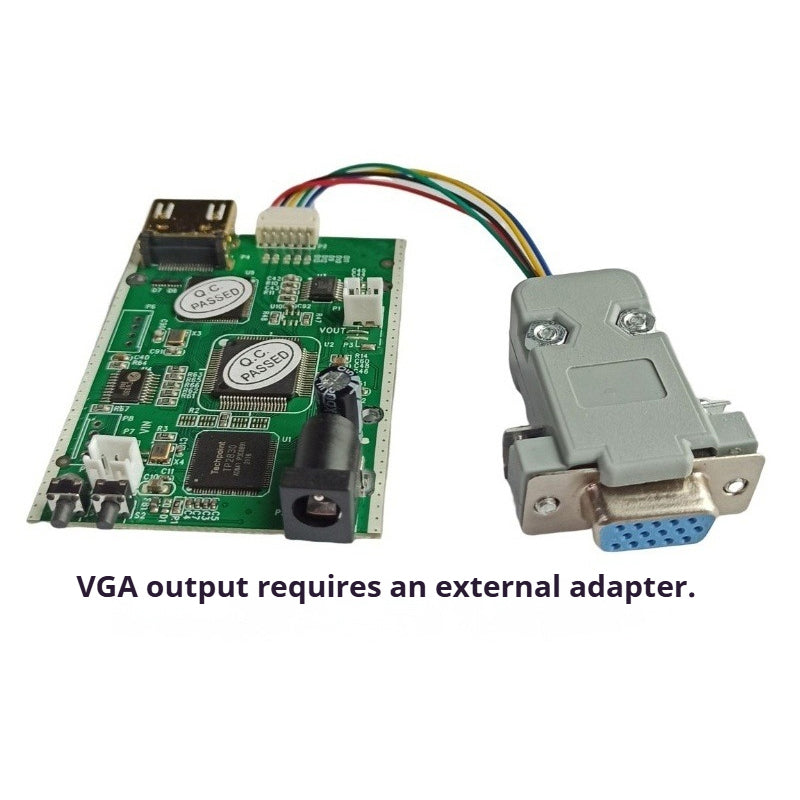 XingZers Video Converter Board Control Buttons for HDMI VGA Output Switching and Resolution Selection